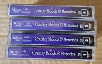 Reader's Digest Country Moods and Memories cassettes (4)