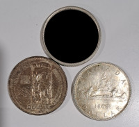 Canada $1 Silver Dollar Coins 1949, 1958, 1962