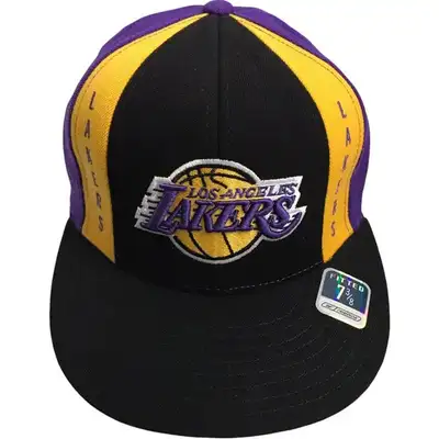Hat - Reebok Lakers Fitted - 7 3/8 - *NEW* Tags Attached, View more