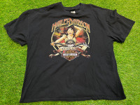 Harley Davidson French Lick, IN Double Sided Motorcycle T-Shirt