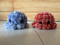 Tiny Octopus crochet | Gray Cat Mochi crochet