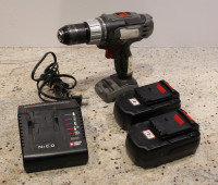 1/2" Porter-Cable 18v cordless drill w/ charger+2 new batteries.