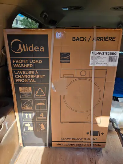 Front load 24" clothing washer. Midea. Brand New., View more