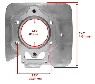 Honda Foreman Cylinder Piston Gasket Kit for 1998-2004 Honda Foreman TRX450, 432cm³. One compressing...