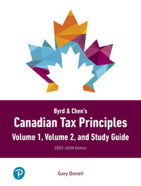 Byrd & Chen's Canadian Tax Principles 2023-2024 edition