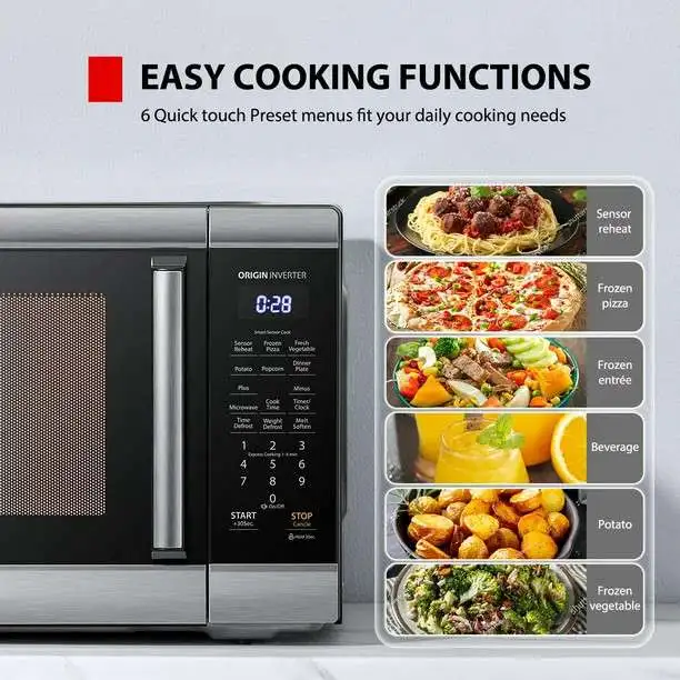 Toshiba 2.2 CU. FT. MICROWAVE OVEN Black Stainless Steel NEW62863731495299124