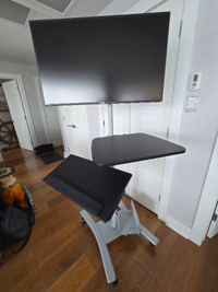 Nice stand up desk with 32" ASUS Professional Monitor