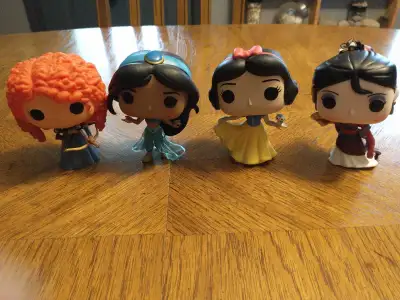 Disney Princess Funko Pops - some small marks on them, no boxes $5 each Merida Jasmine Snow White Mu...