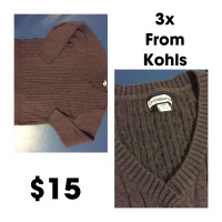 Women’s plus size 3x sweaters. $15 each 