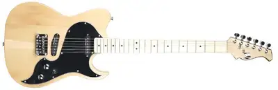 A very versatile Tele-like guitar. EMG designed bridge and neck single-coil pickups feed into seven...