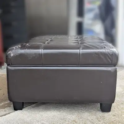 Extra Large Black Ottoman 48" wide X 27" Deep X 16" High, View more