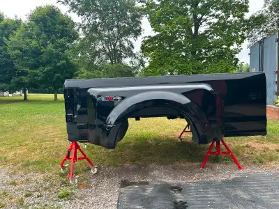 Brand new box off Ford F-350 dually box Tail light’s Bumper Tailgate 5th wheel mounting bracket incl...