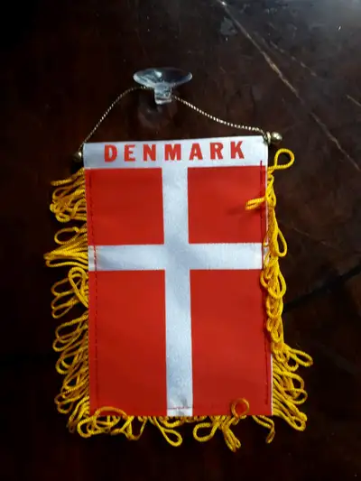 Double sided flag with string to hang on rear view mirror New FREE SHIPPING