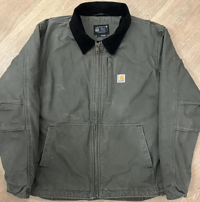 Carhartt Olive Full Swing Canvas Work Jacket - Medium in Men's in Calgary - Image 2