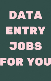 Remote Data Entry Jobs 