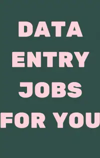 Remote Data Entry Jobs 
