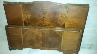 Antique Bed  Head board and footer, View more