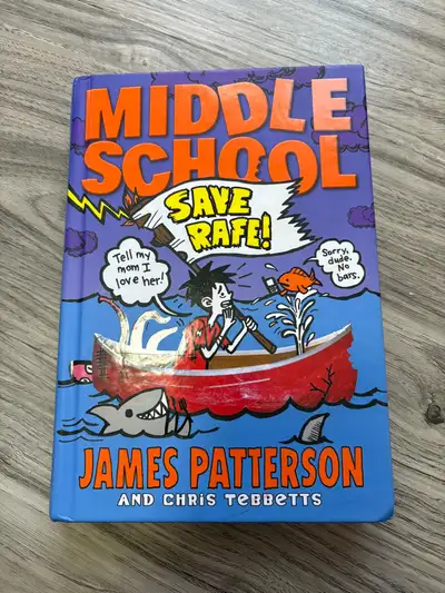 Middle school kids book with graphic James Patterson, View more