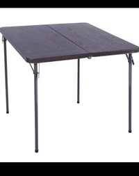 34" Square Folding Card Table with Resin Top, Portable Fold in H