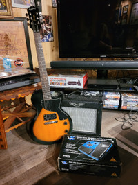Epiphone Junior Guitar, Traynor Amp and VampX pedal