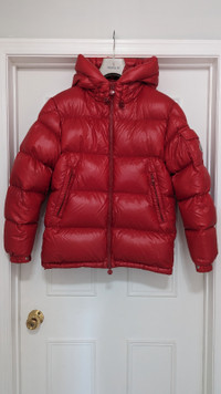 Moncler Ecrins Red Puffer Down Jacket Size 1 / S
