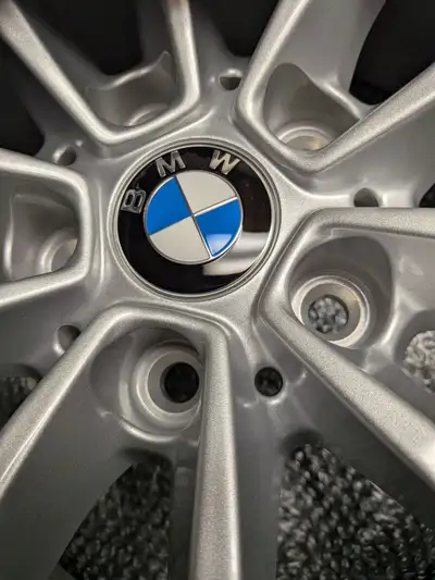 4 unused Genuine BMW 1`7" alloy rims 5X112 Bolt pattern.