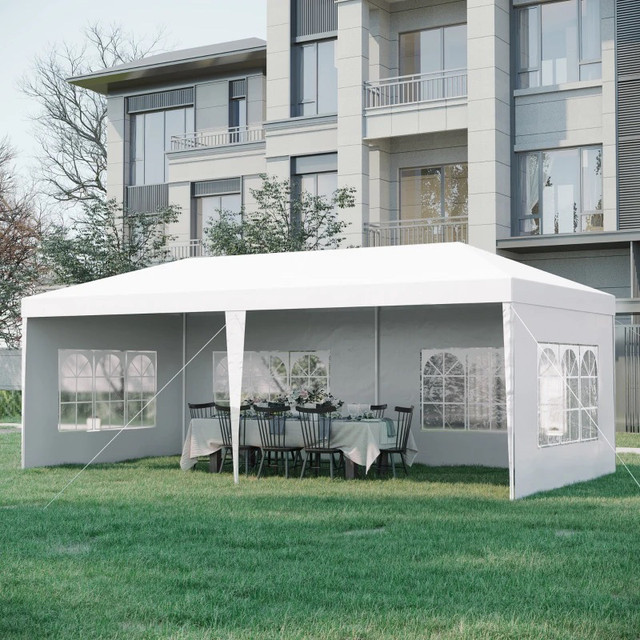 19' x 9' Party Tent Gazebo Canopy with 4 Removable Window Side W in Patio & Garden Furniture in Markham / York Region