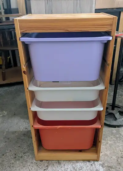 IKEA TROFAST Storage UNIT with bins, View more