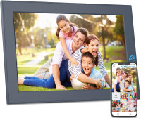 FULLJA 10.1 inch WiFi Digital Picture Frame Touch Screen IPS HD