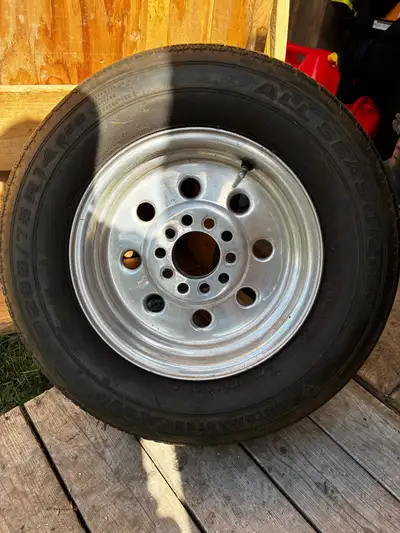 205/75/14(x2) and 255/70/15(x2) tires are ok, rims are 14x7 and 15x8, classics wheels ,very lite