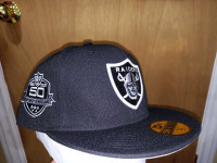 2009 Oakland Raiders NFL New era fitted hat 7 5/8 nwt new