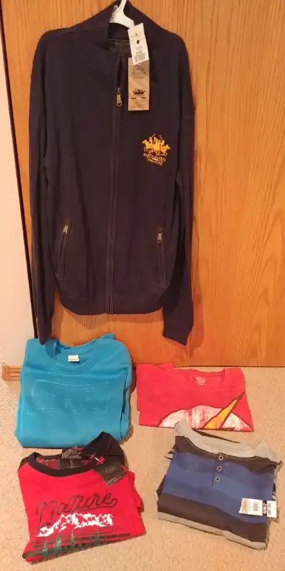 5 adult clothing items sold together for one price or separately, View more