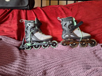 Rollerblades with pads