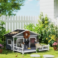 59"x64"x39" Wood Dog House Outdoor Cabin-Style Elevated Pet Shel Markham / York Region Toronto (GTA) Preview