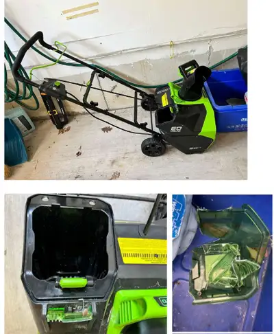 Greenworks 60V 20” Cordless Snow Thrower – Excellent Condition, View more