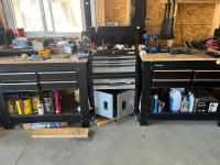 Tool box and 2 kobalt work bench’s 