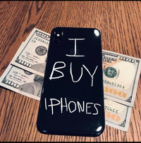 I BUY IPHONES FOR CASH - Cracked phones welcome