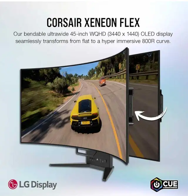 Corsair XENEON Flex 45WQHD240 in Monitors in City of Montréal - Image 3