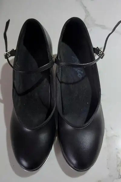 CAPEZIO WOMEN’S TAP JR FOOTLIGHT SHOE 550 BLACK SIZE 8.5, View more