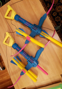 Vintage Nerf Bows and Arrows