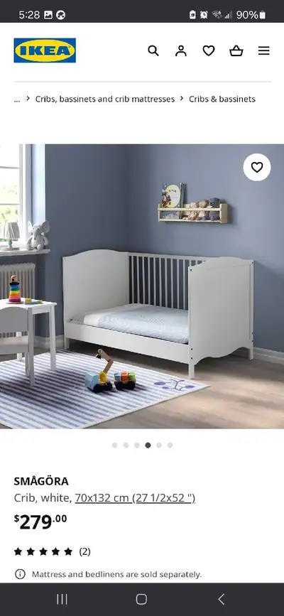 Crib from ikea, View more