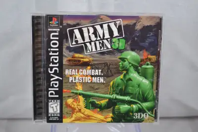 Army Men 3D Real Combat Plastic Men 3DO PlayStation 1 Black, View more