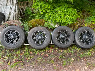 Hello I have for sale 4 used Fuel tire rims that has winter edge tires on them. Tire size is 235/65/...