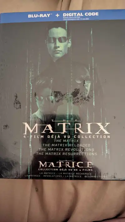 Dive into the world of The Matrix with this 4-film Deja Vu Collection on Blu-ray, which includes a d...