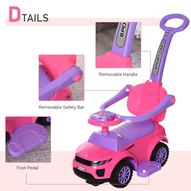 2 in 1 Kid Ride on Push Car Sliding Car, Ride on Toy for Boy Gir in Toys in Markham / York Region - Image 5