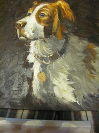 Large dog portrait in oil ---now on sale!!!