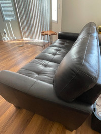 Leather Sofa - Brown
