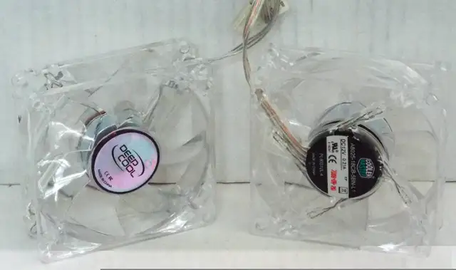 Cool Master 80mm PC fan (2pcs) with blue light in Other in Markham / York Region - Image 3