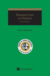 Business Law in Ontario 2E Atkinson 9780433490579