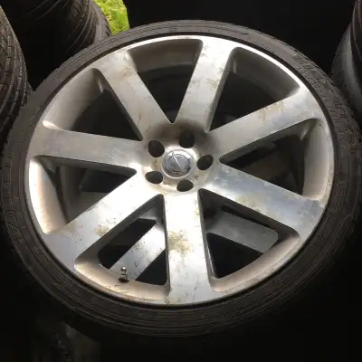 22" SRT Replica rims Need work Sold car cant use these anymore Was planning to refinish them and str...